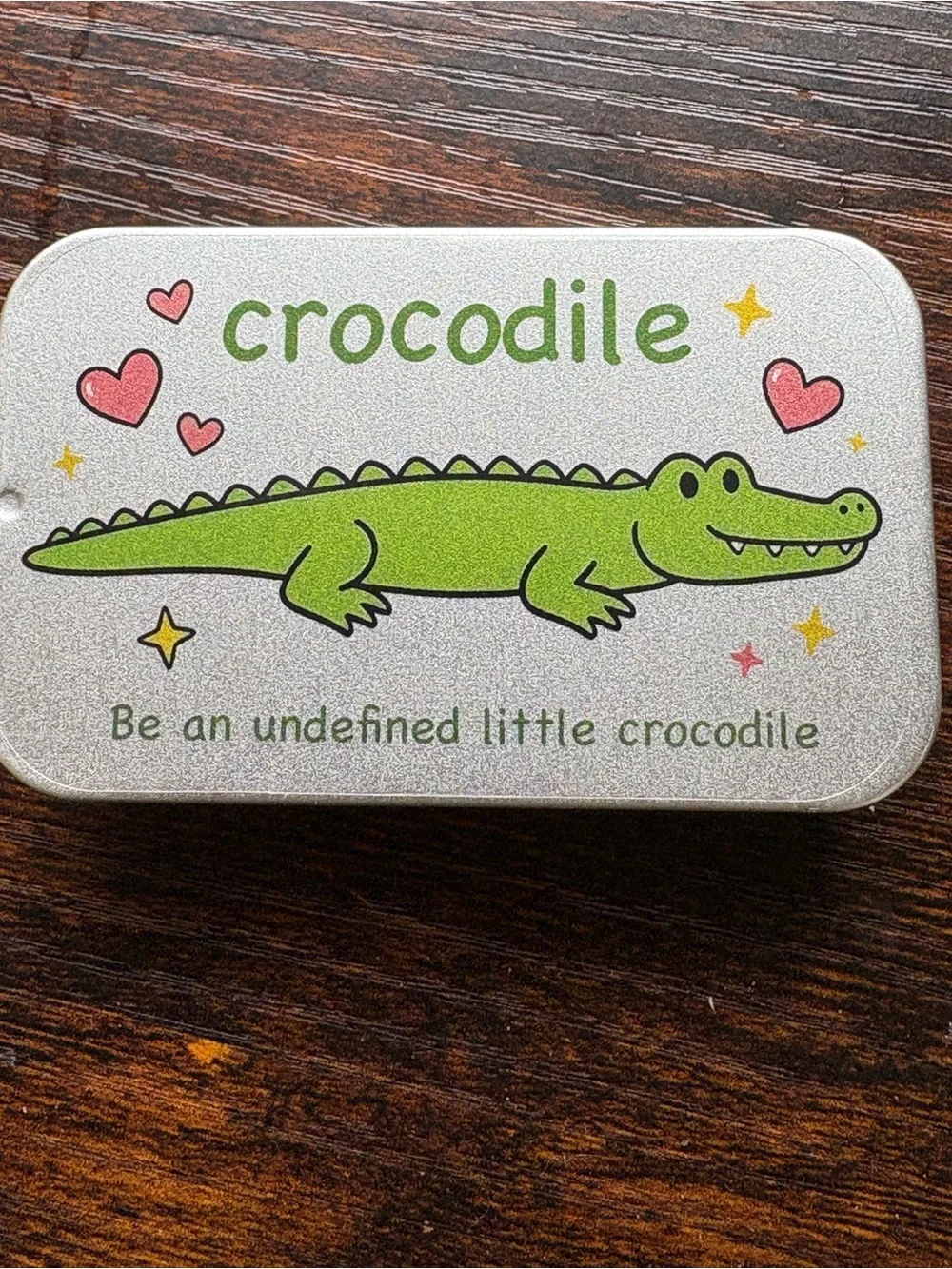 Crocodile Kids Tin Hair Accessory Case – Green